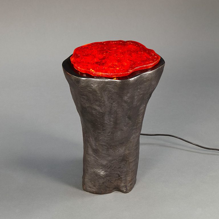 Geode Lamp (Red) by Hélène de Saint Lager