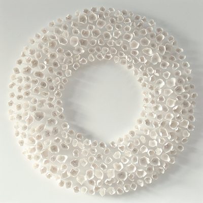White Bloom wall sculpture