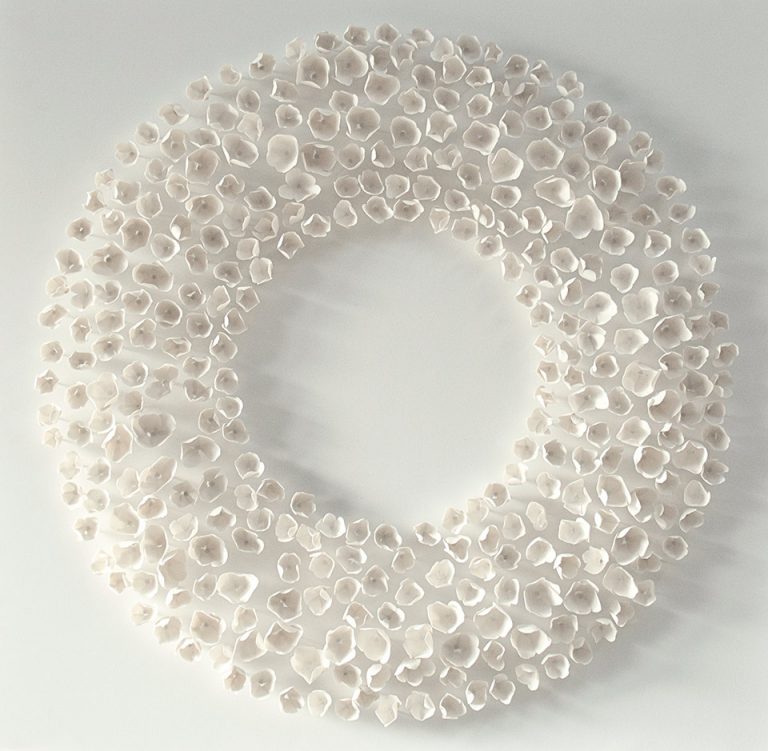 White Bloom wall sculpture