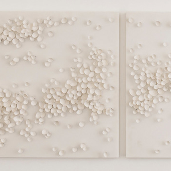 White Drift triptych by Valéria Nascimento