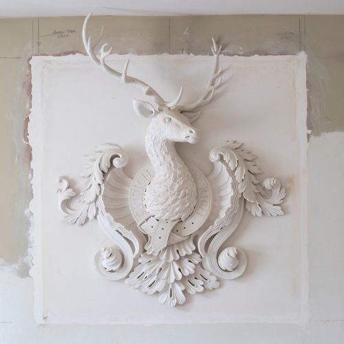 Stag in stucco