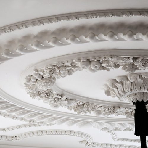 A new ceiling in the style of English Rococo